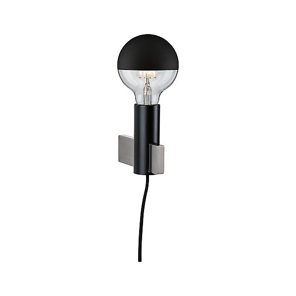 Paulmann "Neordic Wandleuchte Aik E27 230V max. 20W dimmbar Schwarz" günstig online kaufen