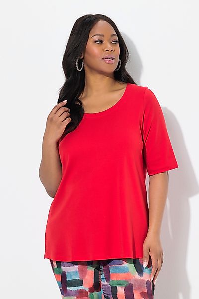 Ulla Popken T-Shirt Pima Cotton Shirt günstig online kaufen
