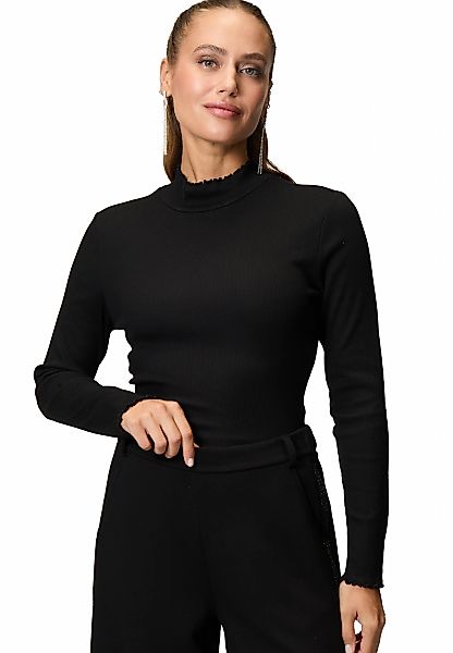Zero Kurzarmshirt "zero Langarmshirt mit Stehkragen", (1 tlg.), Plain/ohne günstig online kaufen