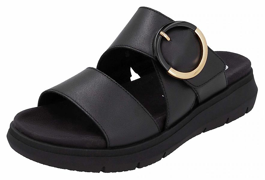 Remonte Pantolette, Keilabsatz, Sommerschuh, Bequemschuh mit Klettverschlus günstig online kaufen