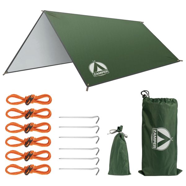 Zamper Tarp-Zelt Tarp Zeltplane 3x3m Wasserdicht günstig online kaufen