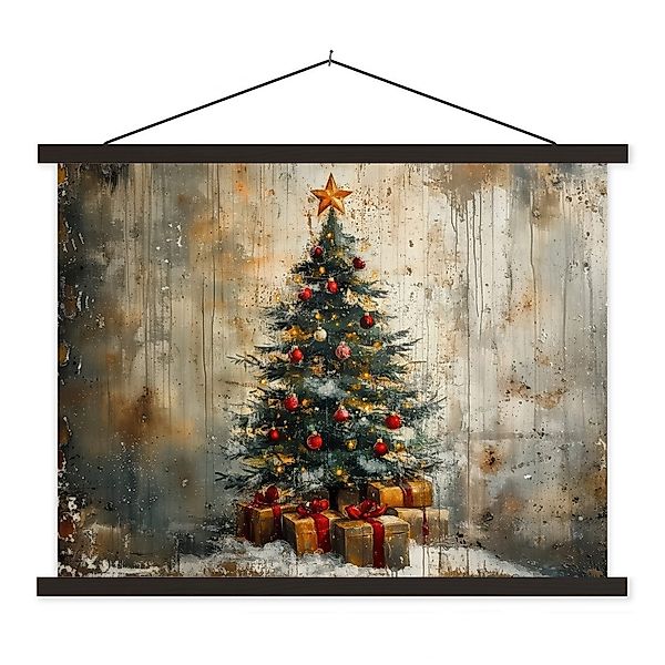 MuchoWow Poster Weihnachtsbaum - Vintage - günstig online kaufen
