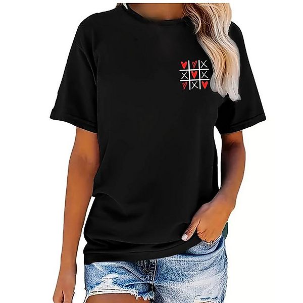 Banco T-Shirt Damen Tic Tac Toe Sommer Unifarben Unifarben günstig online kaufen