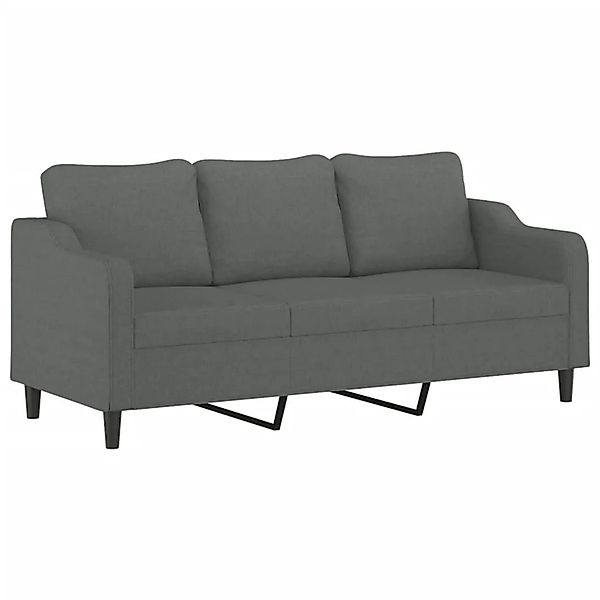 vidaXL 3-Sitzer-Sofa Dunkelgrau 180 cm Stoff 359368 günstig online kaufen