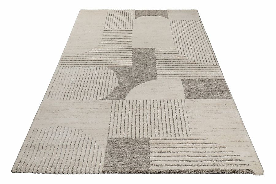 Wecon home Teppich "Mats" rechteckig 18 mm Höhe Gewebt, Hoch-Tief, pflegele günstig online kaufen