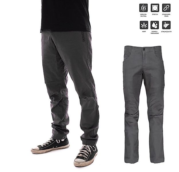 Skratta Softshellhose Skratta - Herren Hemp Brita Mix Hanf lange Hose, grey günstig online kaufen