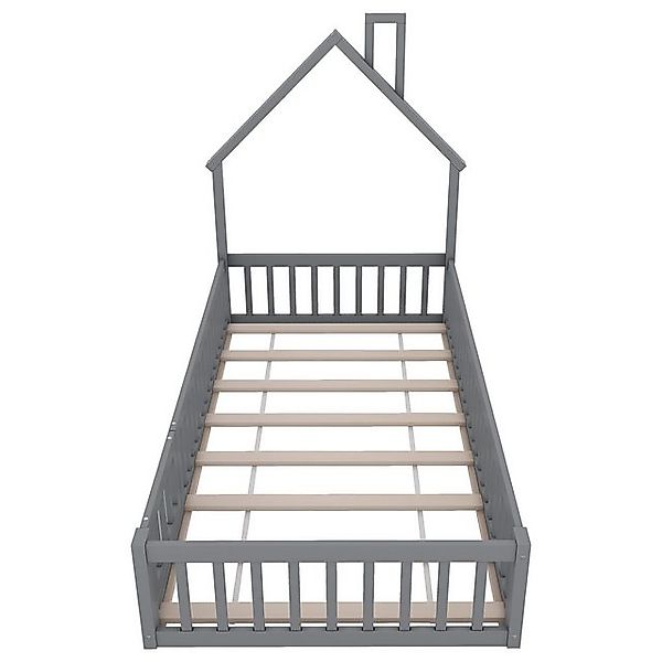 HAUSS SPOLE Kinderbett 90x200 cm mit Schornsteinform, Lattenrost Minimalist günstig online kaufen