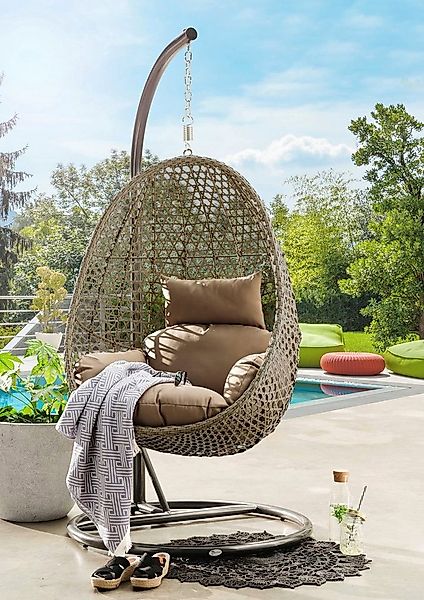 Destiny Hängestuhl COCOON DE LUXE, inkl. Gestell, Auflage für Sitz- und Rüc günstig online kaufen