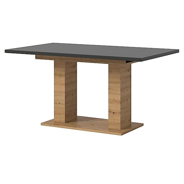 Inn.Furn Esstisch in Grau und Eiche Ausziehbar 150 - 190 cm Küchentisch Hom günstig online kaufen