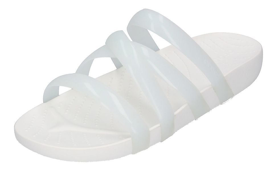 Crocs SPLASH GLOSSY STRAPPY 208537-100 Pantolette günstig online kaufen