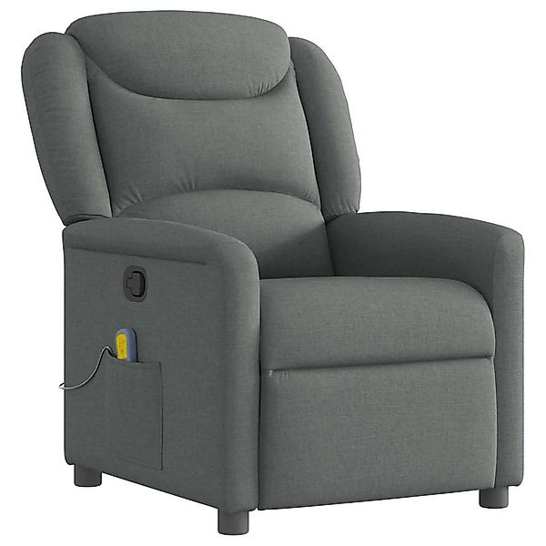vidaXL Sessel Massagesessel Dunkelgrau Stoff (1-St) günstig online kaufen