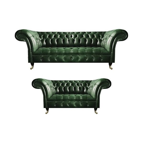 JVmoebel Chesterfield-Sofa Sofa Set Komplett Wohnzimmer Sofagarnitur Design günstig online kaufen