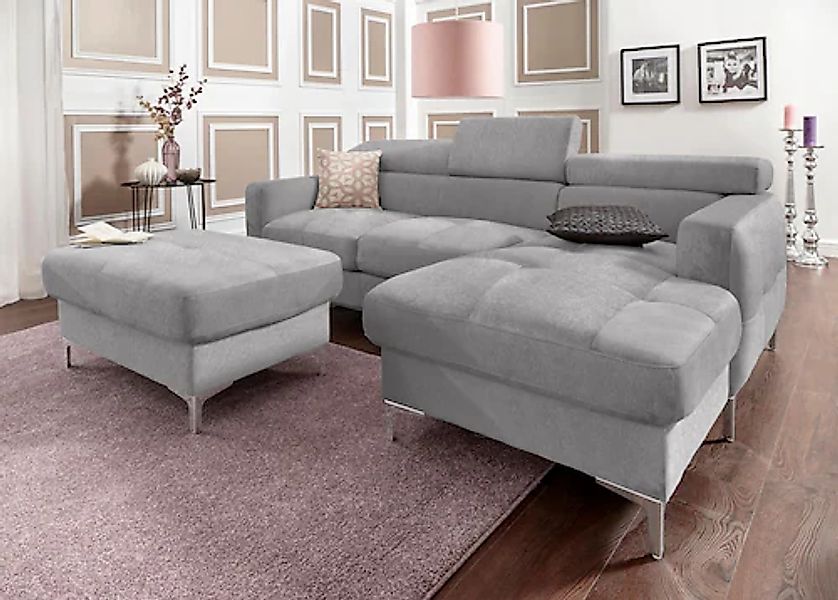 COTTA Polstergarnitur »Sammy L-Form«, (Set), Set bestehend aus: Ecksofa mit günstig online kaufen