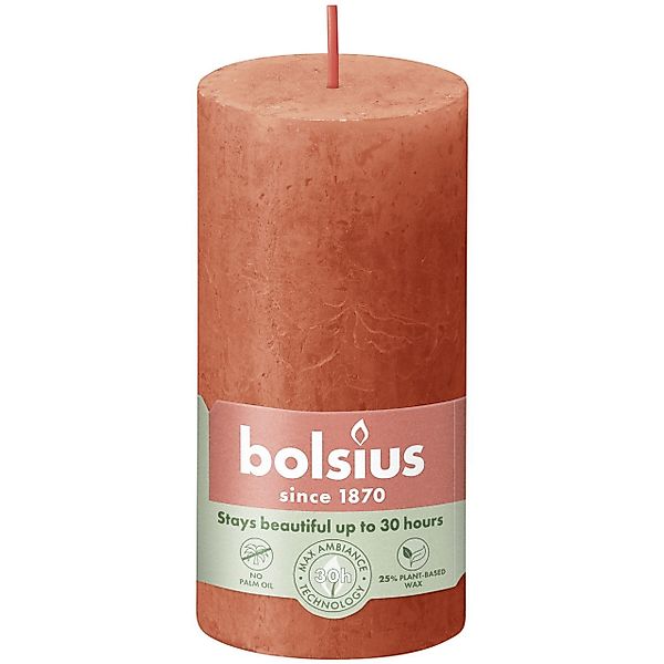 Bolsius Stumpenkerze Bolsius Rustik Stumpenkerze herbstliches günstig online kaufen