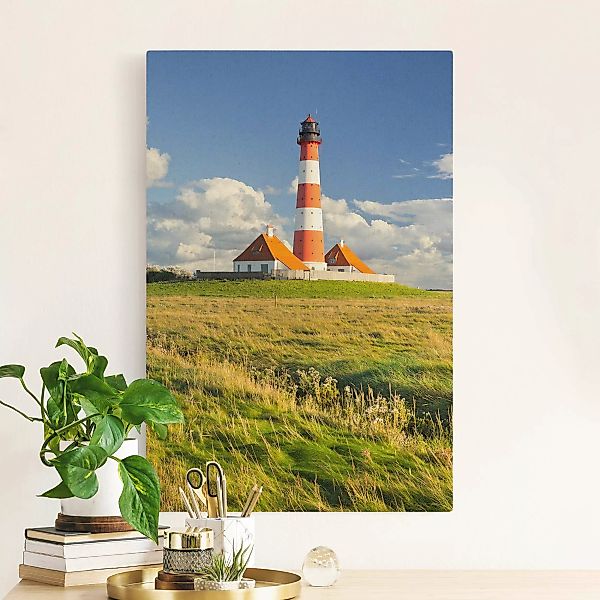 Leinwandbild auf Naturcanvas Leuchtturm in Schleswig-Holstein günstig online kaufen