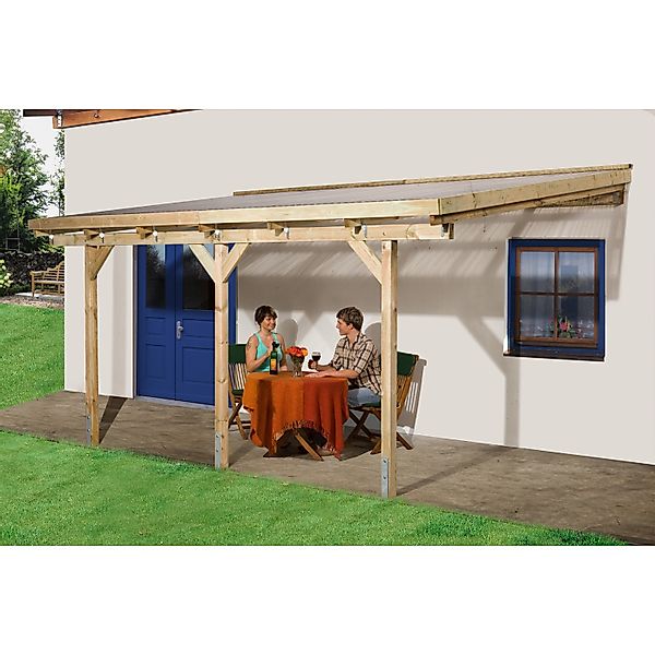 Weka Terrassenüberdachung Größe 2 mit 424 cm x 257 cm günstig online kaufen