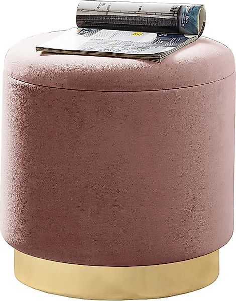 Zedelmaier Sitzhocker rund Hocker Zylindrischer Samthocker günstig online kaufen