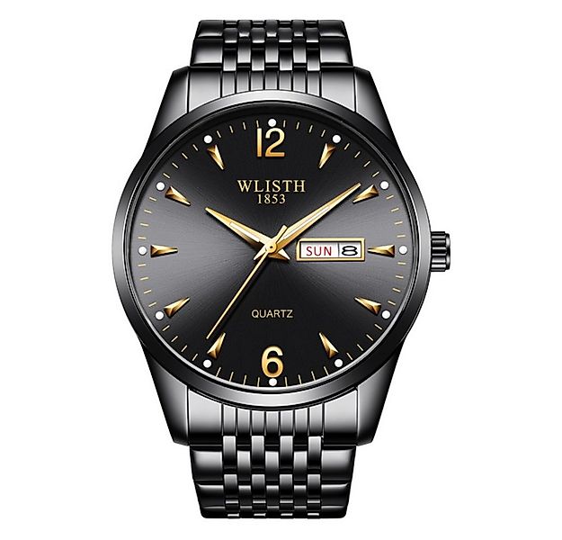 ibettertec Quarzuhr Quarzuhr Armbanduhr Edelstahl Herren Uhr, Multifunktion günstig online kaufen