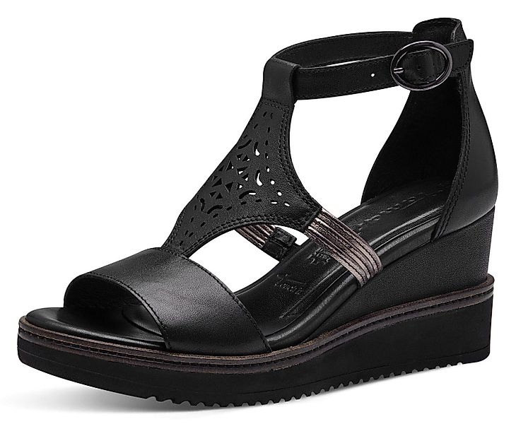 Tamaris Keilsandalette, Sommerschuh, Sandale, Keilabsatz, mit günstig online kaufen