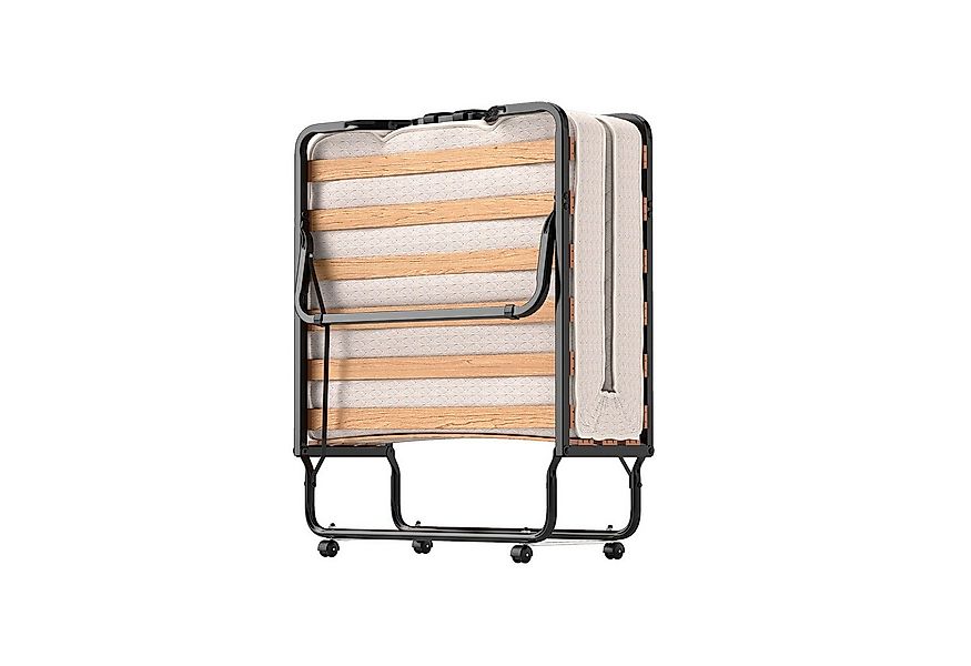 KOMFOTTEU Gästebett Klappbett mit Matratze aus Memoryschaum, 4 Universalrol günstig online kaufen