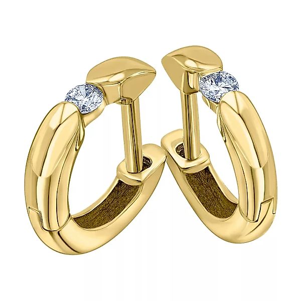 ONE ELEMENT Paar Creolen "0,20 ct Diamant Brillant Ohrringe Creolen aus 585 günstig online kaufen