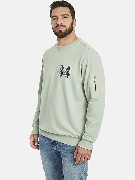 Jan Vanderstorm Sweatshirt ALFI mit sportlichem Aufdruck günstig online kaufen