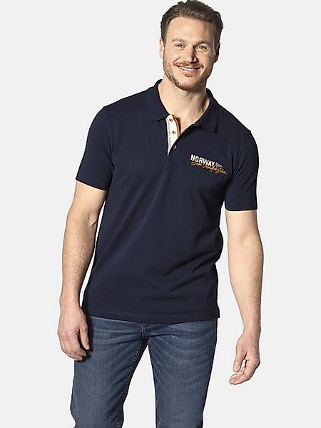 Jan Vanderstorm Poloshirt JAKOV mit Kontrast-Knopfleiste günstig online kaufen