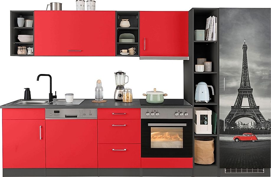 KOCHSTATION Küchenzeile "KS-Paris – Küchen mit einzigartigen Fotomotiven au günstig online kaufen