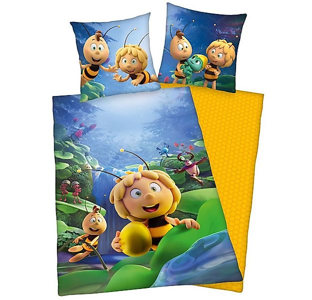 Die Biene Maja Kinderbettwäsche Wende Bettwäsche 135 x 200 cm Biene Maja Ga günstig online kaufen