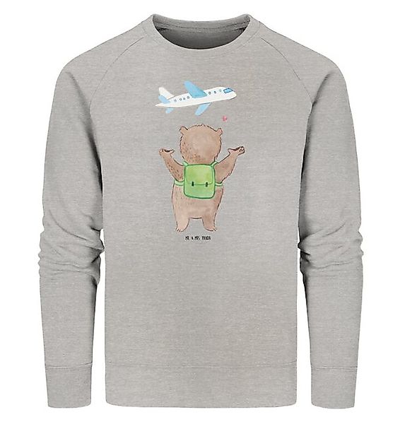 Mr. & Mrs. Panda Longpullover Bär Flugzeug Größe XL - Heather Grey - Gesche günstig online kaufen