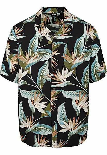 URBAN CLASSICS Langarmhemd "Urban Classics Herren Blossoms Resort Shirt" 1 günstig online kaufen