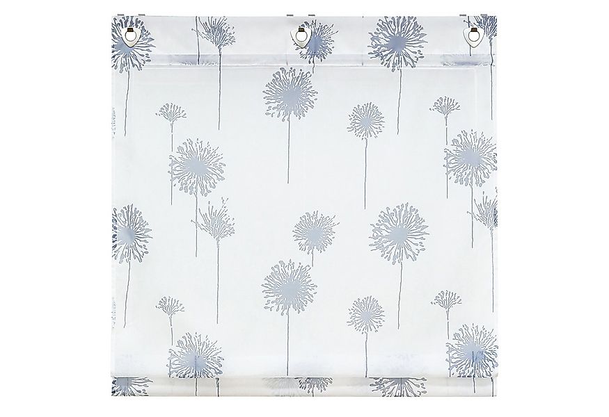 Delien Raffrollo Aleyna, mit Hakenaufhängung, Ösenrollo mit Pusteblumen günstig online kaufen