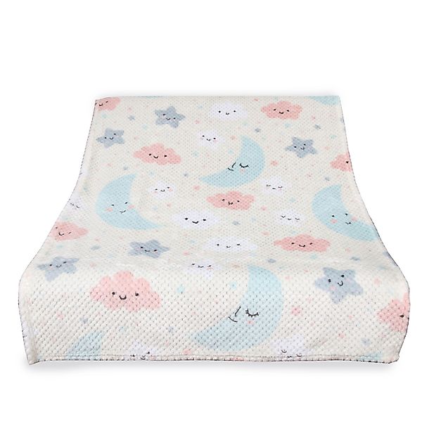 Bestlivings Kuscheldecke Cashmere Dots Kids Sonne Mond Sterne günstig online kaufen