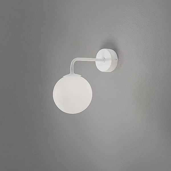 Wandlampe Astral, weiß, Ausladung 22 cm, Stahl/Glas günstig online kaufen