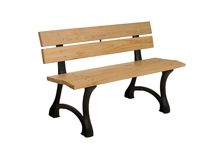 PROREGAL® Gartenbank Gartenbank 78x125x59cm 125cm Hellbraun Parkbank Holzba günstig online kaufen