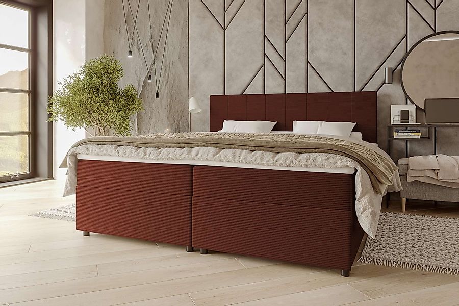 99rooms Boxspringbett Kira (Schlafzimmerbett, Bett), 140/160/180x200 günstig online kaufen