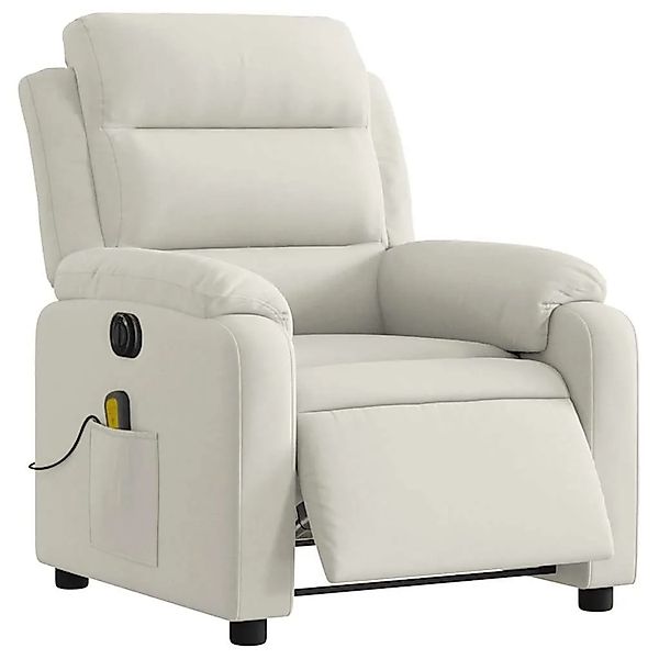 vidaXL Massagesessel Elektrisch Creme Samt 3205090 günstig online kaufen