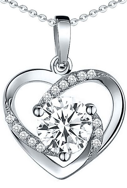 Limana Herzkette Kette mit Herz Anhänger 925 Silber Frauenkette Damenkette günstig online kaufen