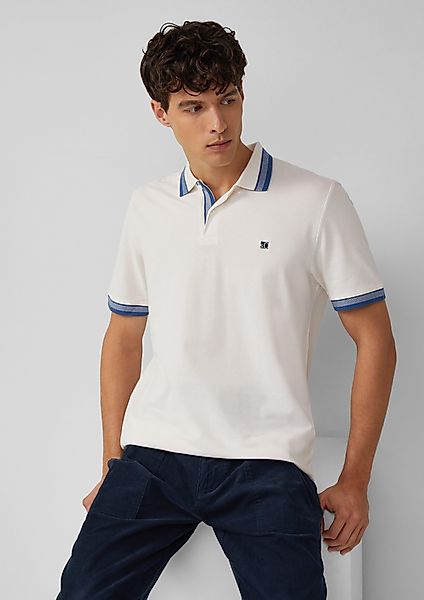 s.Oliver Kurzarmshirt Poloshirt aus Baumwollpiqué mit günstig online kaufen
