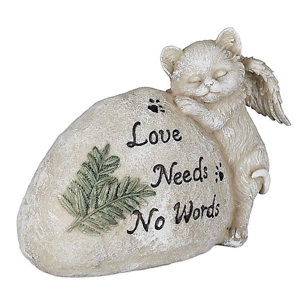 relaxdays Gartenfigur Grabschmuck für Katze günstig online kaufen