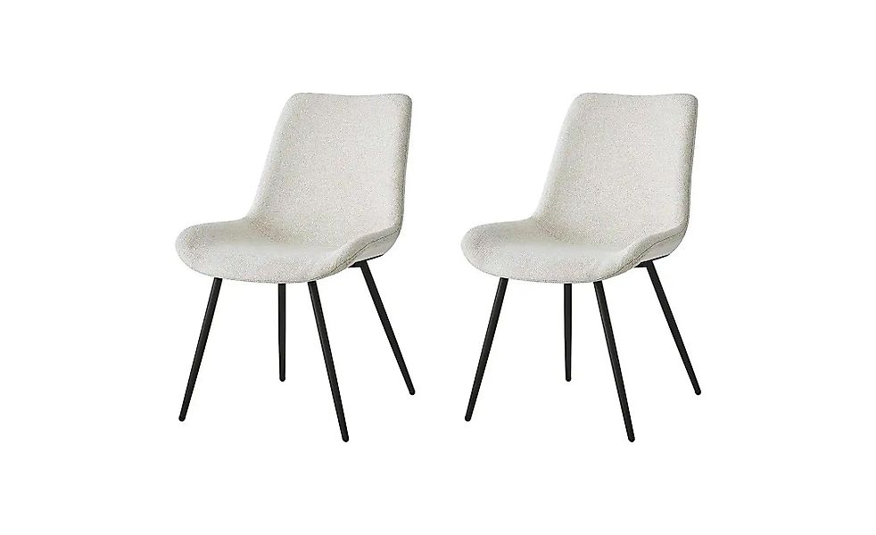 Stuhl 2er-Set  Koge ¦ beige ¦ Maße (cm): B: 54 H: 84 Stühle > Polsterstühle günstig online kaufen