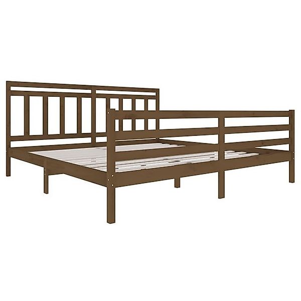 vidaXL Bett Massivholzbett Honigbraun 200x200 cm günstig online kaufen