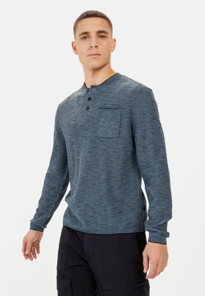 camel active Henleyshirt aus einem Baumwollmix günstig online kaufen