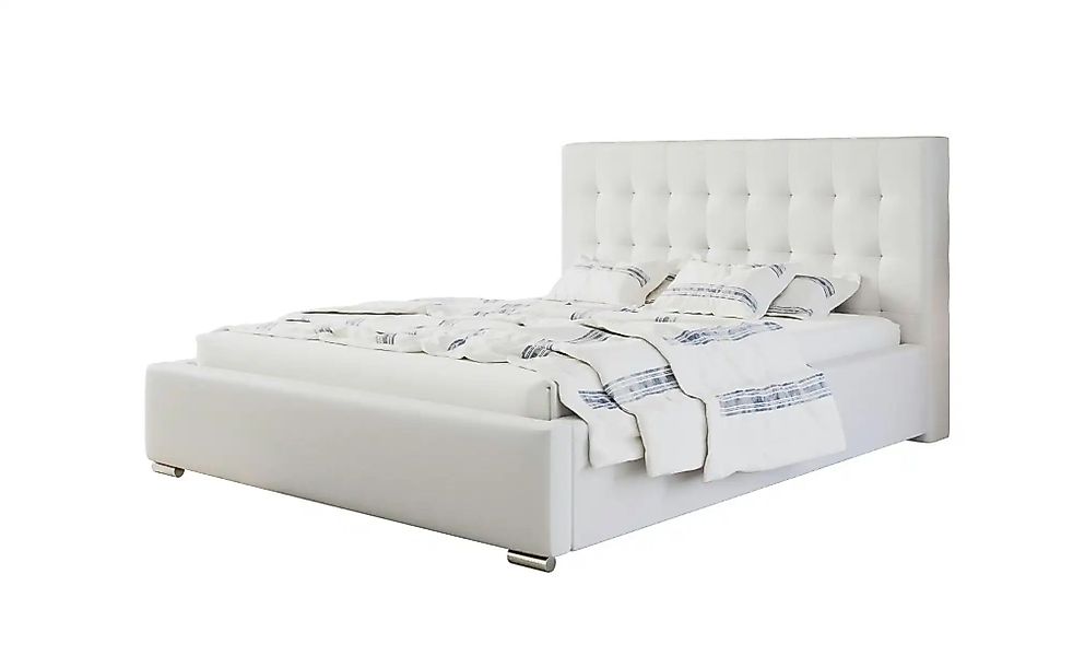Polsterbett mit Stauraum Crawley ¦ weiß ¦ Maße (cm): B: 160 H: 104 Betten > günstig online kaufen