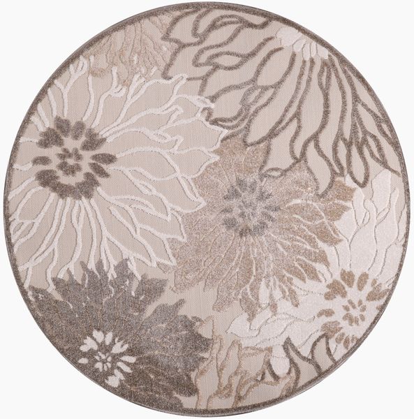 Sanat Teppich "Floral 2 Outdoor" rund 6 mm Höhe In- und Outdoor geeignet, f günstig online kaufen