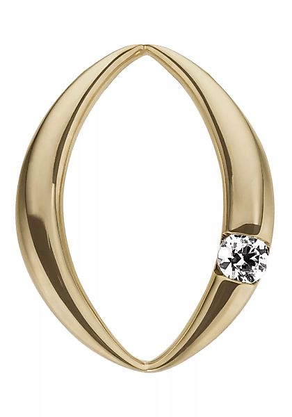 JOBO Kettenanhänger "Anhänger oval", 585 Gold mit Diamant günstig online kaufen