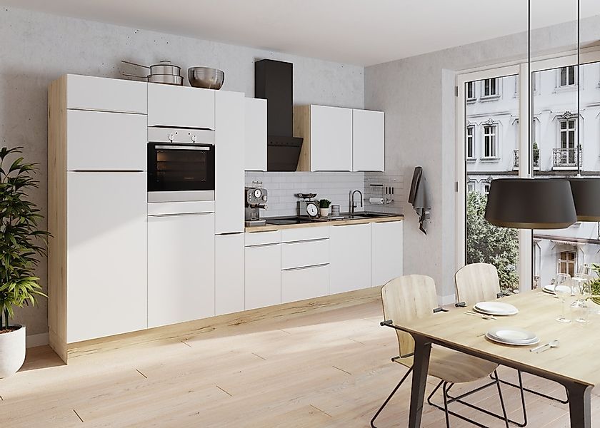 KOCHSTATION Küchenzeile "KS-Aken" Breite 360 cm, wahlweise mit E-Geräten, m günstig online kaufen