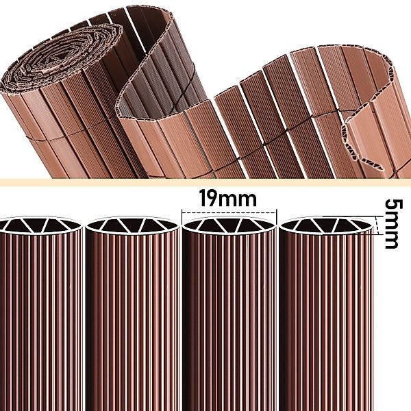 Clanmacy Balkonsichtschutz PVC Sichtschutzmatte mit verstärkter günstig online kaufen