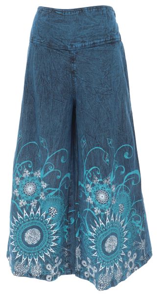 Guru-Shop Relaxhose Palazzohose, Boho Flower Power günstig online kaufen