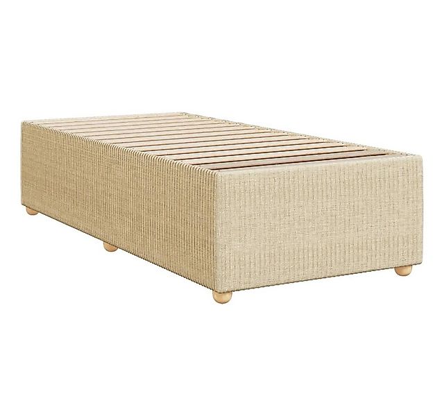 vidaXL Bett Bettgestell ohne Matratze Creme 80x200 cm Stoff günstig online kaufen